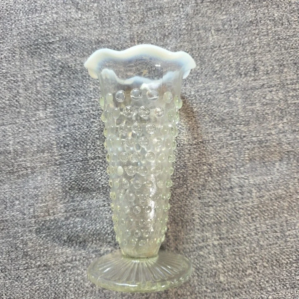 Vintage Hobnail Opalescent Fenton Small Vase